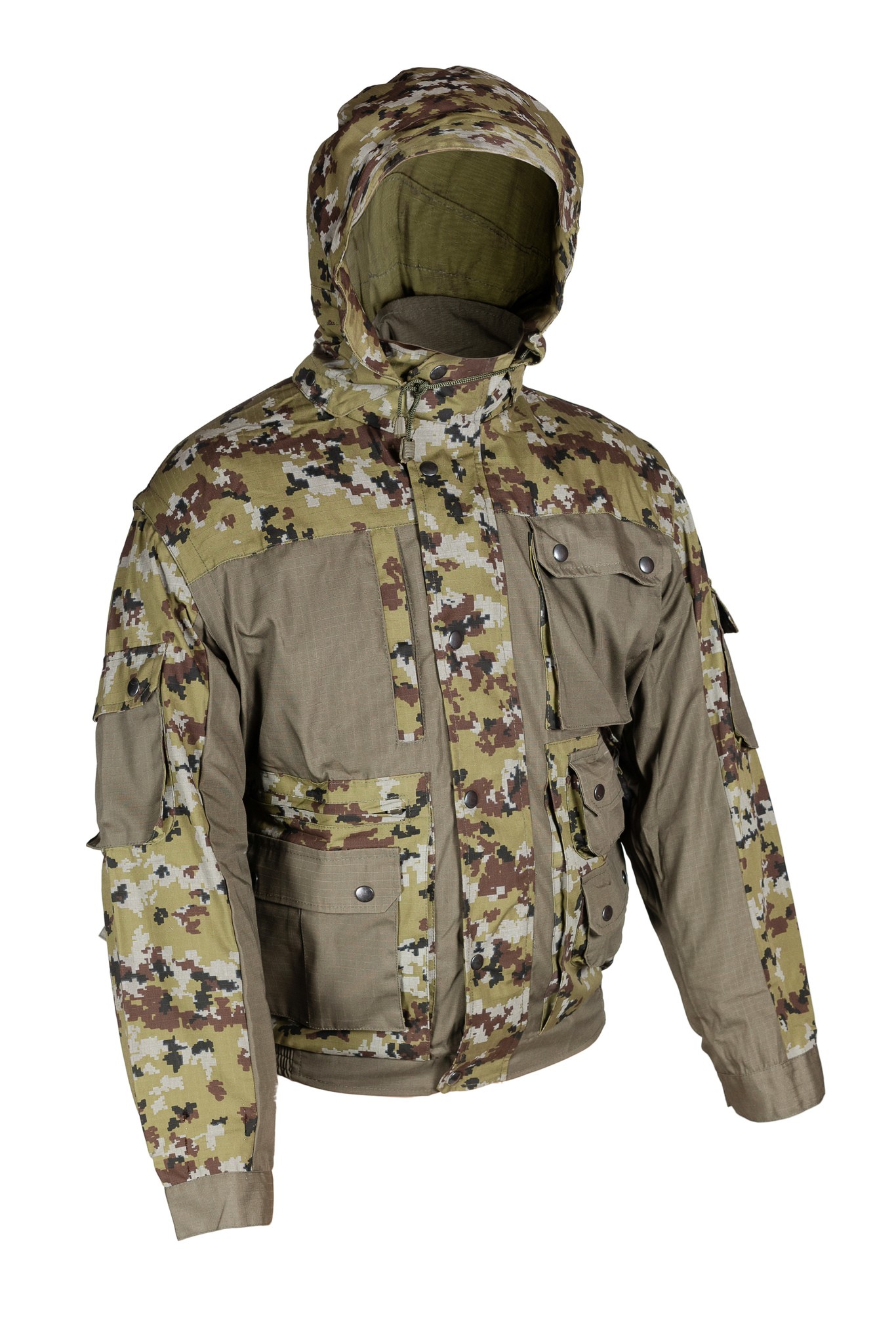 Куртка Huntsman Зверобой смесовая камуфляж цифра хаки - фото 1