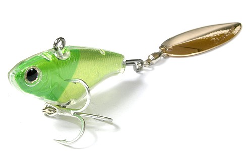 Воблер Lucky Craft ESG Shell spin 0130 laser green head char - фото 1