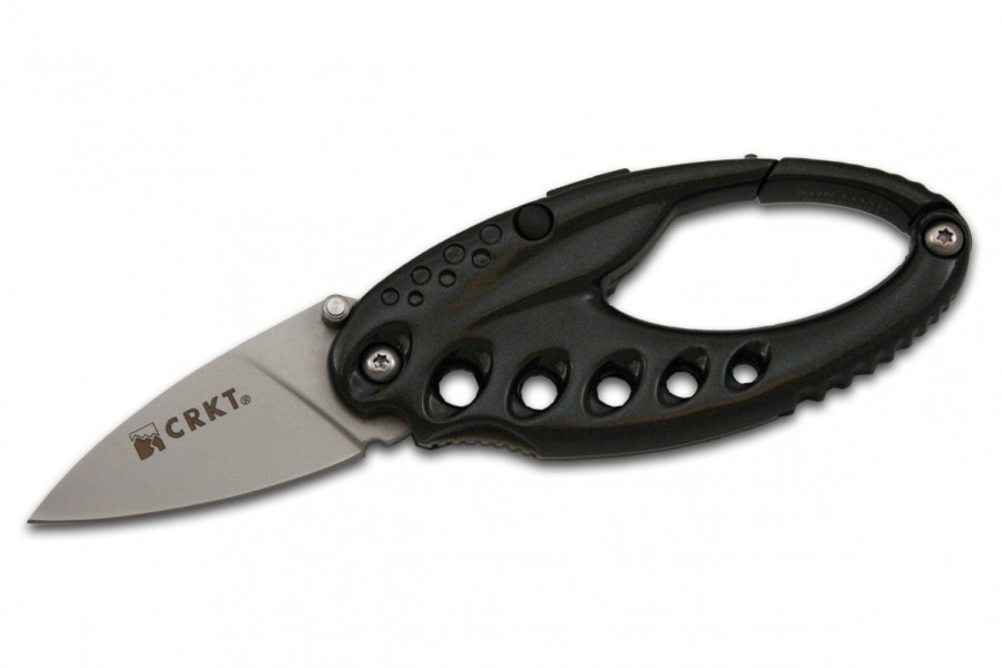 Нож CRKT Lumabiner складной карабин фонарь рук. алюминий - фото 1