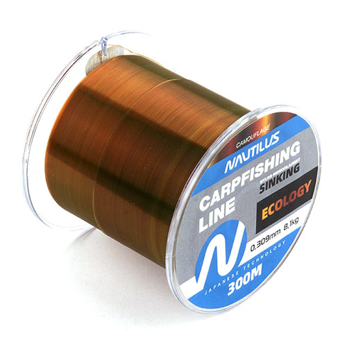 Леска Nautilus Ecology 0,402мм 13,7кг 300м camouflage Com - фото 1