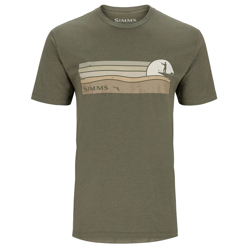 Футболка Simms Sunset T-Shirt Military Heather  - фото 1
