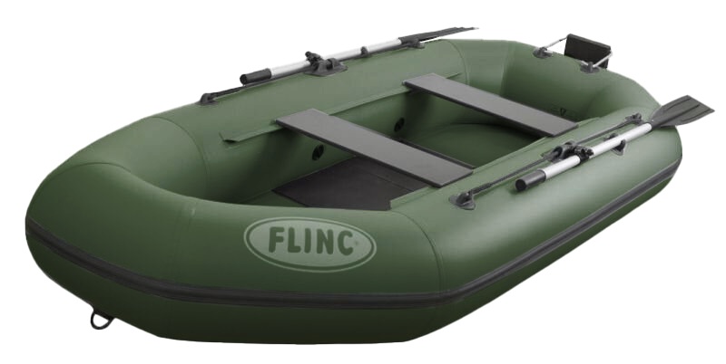 Лодка Flinc F280TL надувная оливковый - фото 1