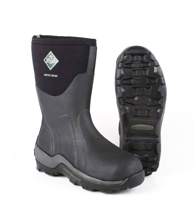 Сапоги Muck Boot Arctic sport утепленные короткие black - фото 1