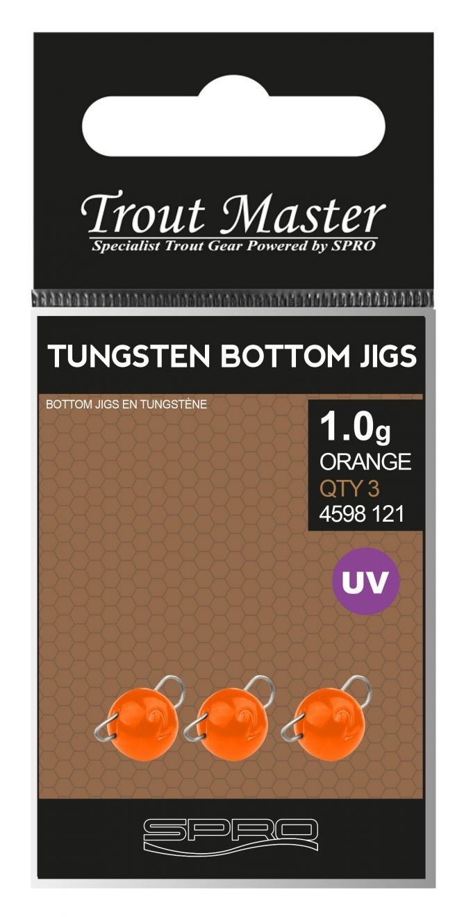 Груз SPRO TM Tungsten Bottom Jigs Uv Orange 2 гр - фото 1