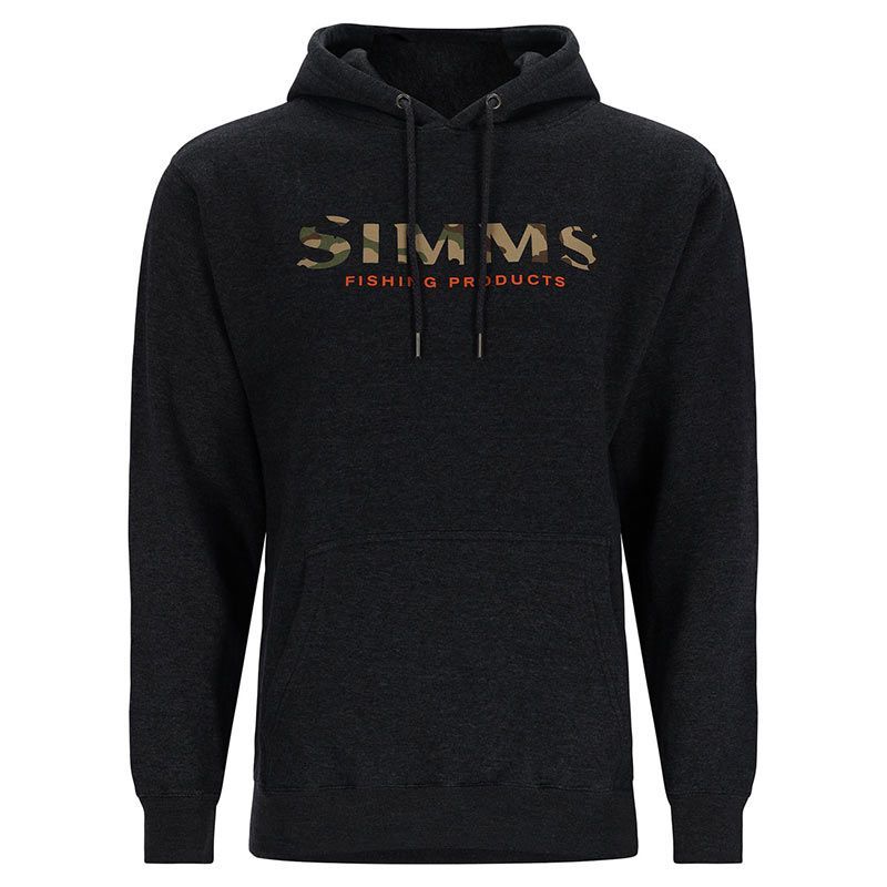 Толстовка Simms Logo Hoody Charcoal Heather  - фото 1