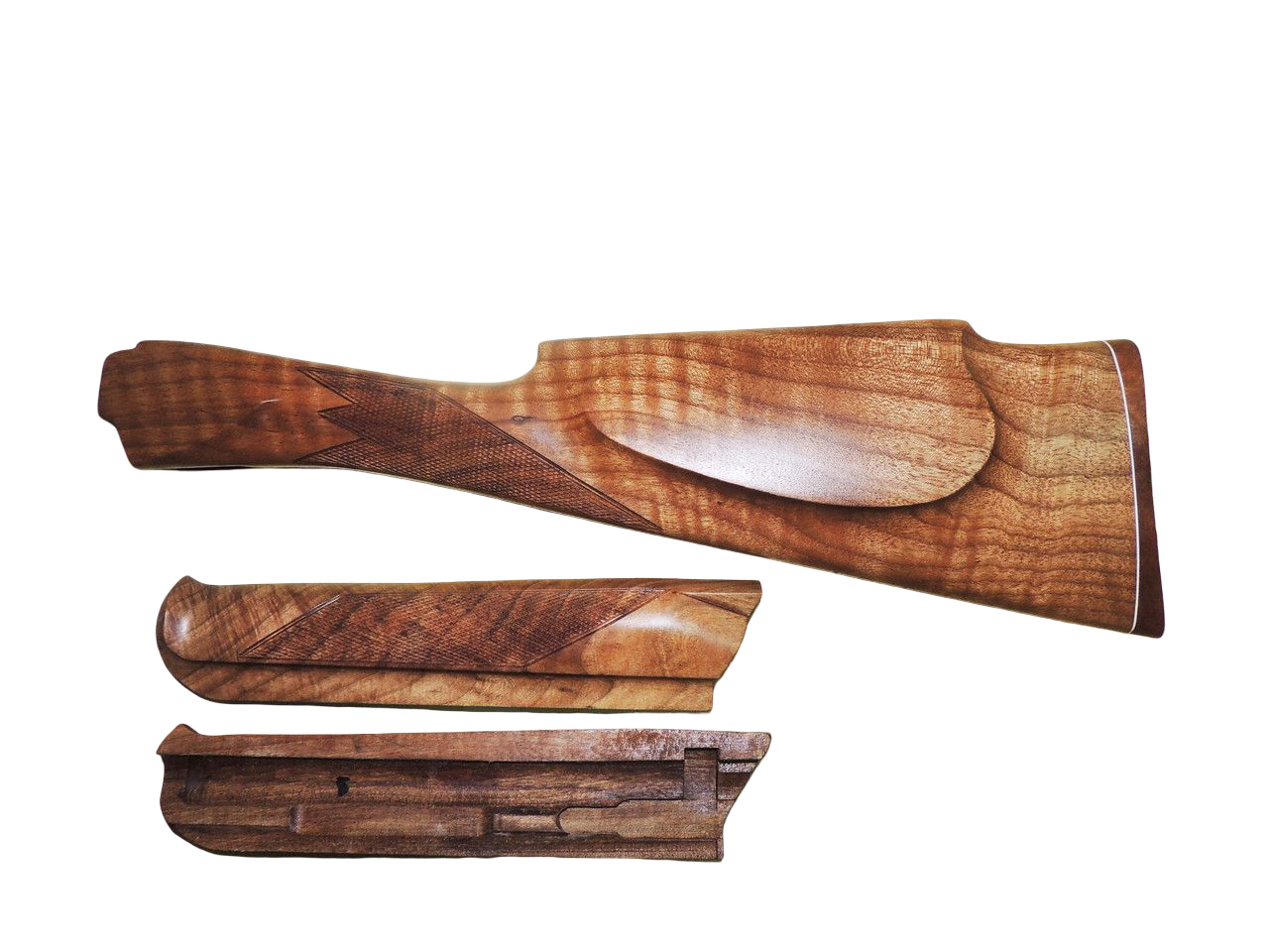 Приклад+цевье Левша ТОЗ-34 Английская ложа МК орех - фото 1