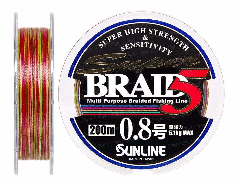 Шнур Sunline Braid 5 200m 0.8 0.148mm 5.1кг - фото 1