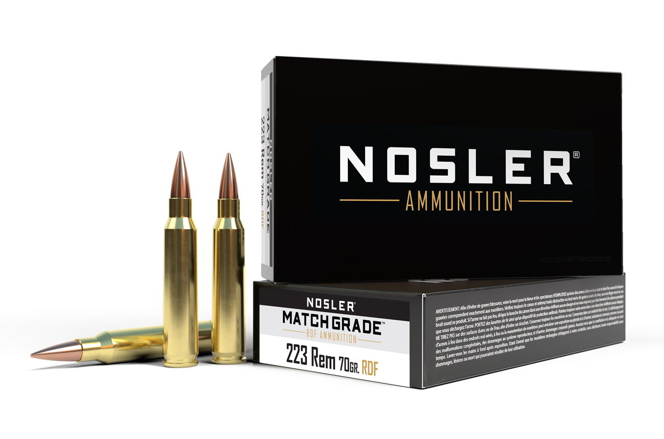 Патрон 223 Rem Nosler Match Grade RDF 4,5г 1/20 - фото 1