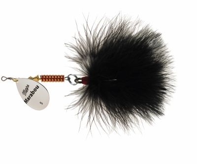 Блесна Mepps Giant Marabou Silver Black - фото 1