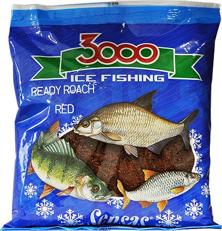 Прикормка Sensas 3000 0,5кг Roach red зимняя готовая  - фото 1
