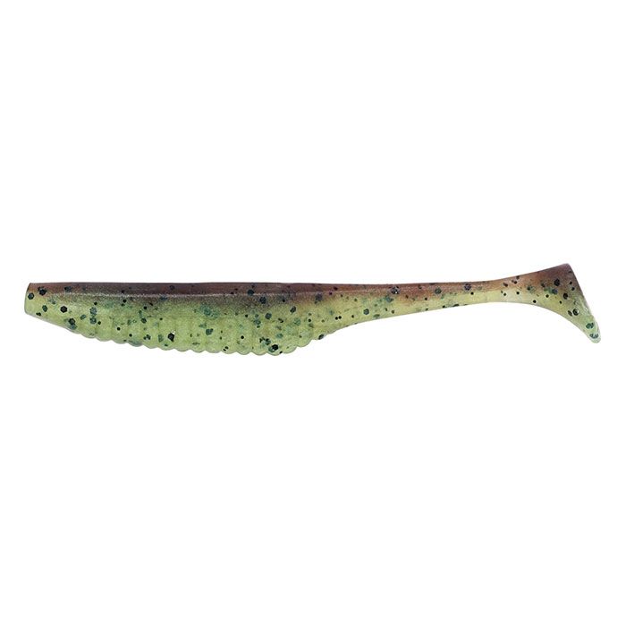 Приманка DUO Realis Versa Shad 4&quot; F082 Green Pumpkin Chartreuse - фото 1