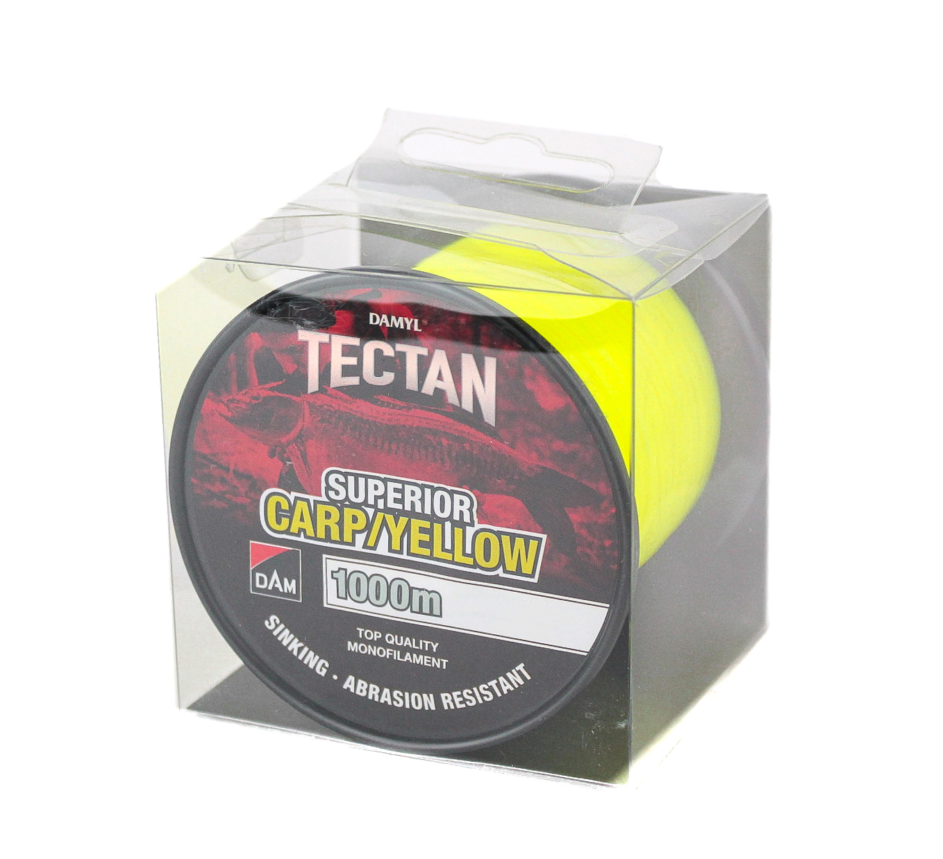 Леска DAM Tectan Superior carp 1000м 0,35мм 9,0кг 20lbs yellow - фото 1