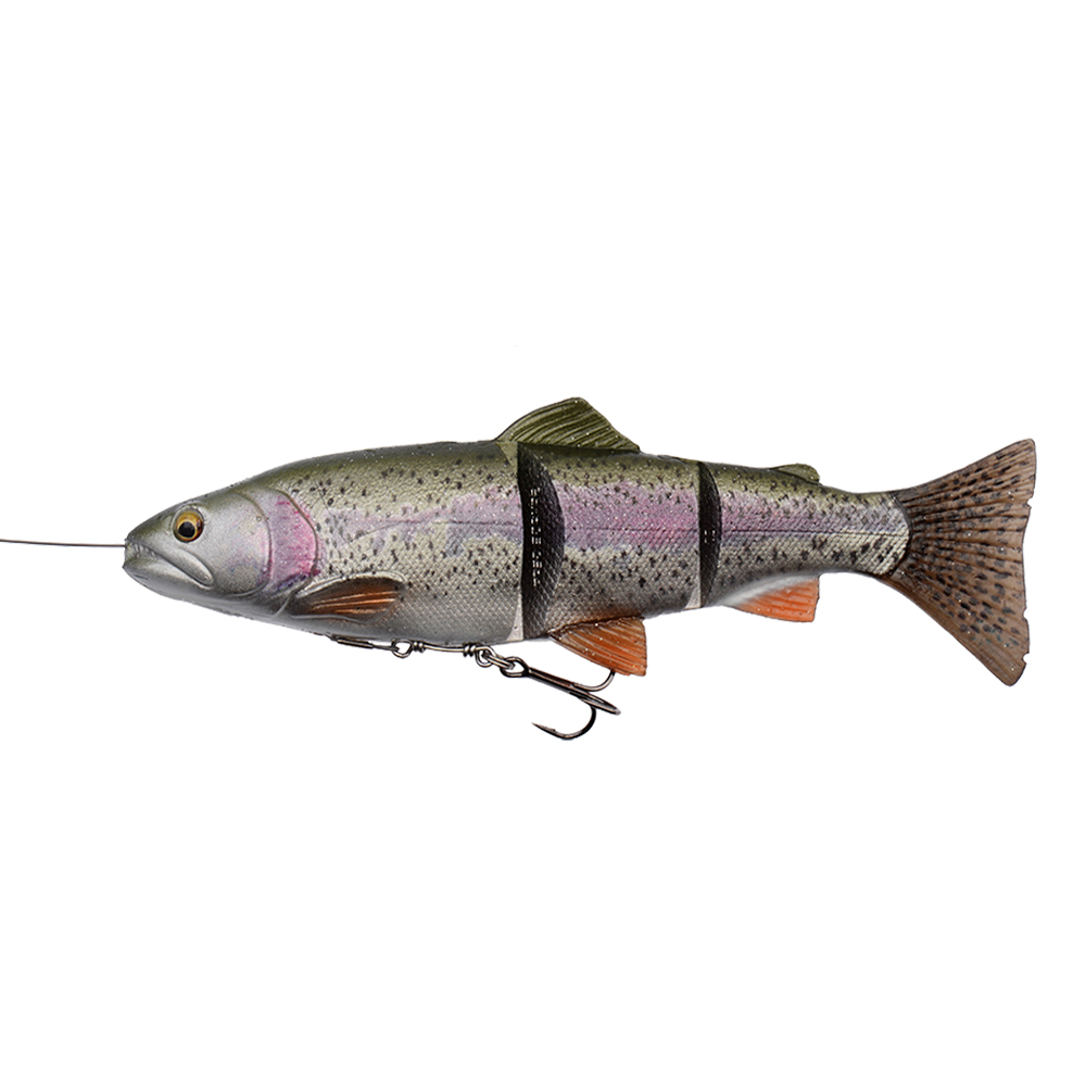 Приманка Savage Gear 4D Line Thru Trout 20см 98гр Medium Sink Rainbow - фото 1