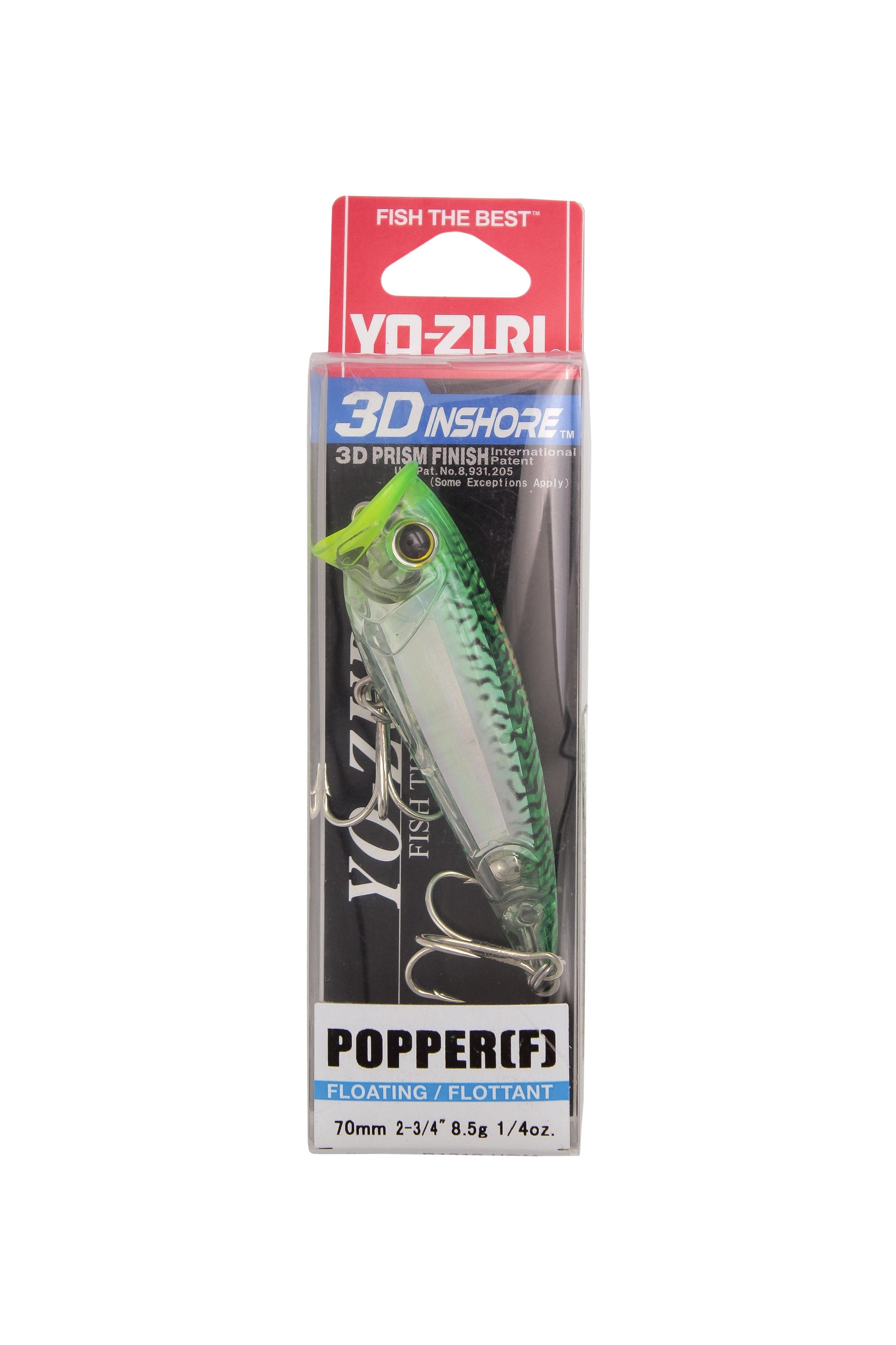 Воблер Yo-Zuri 3D Inshore popper F 70мм R1210 HGM - фото 1