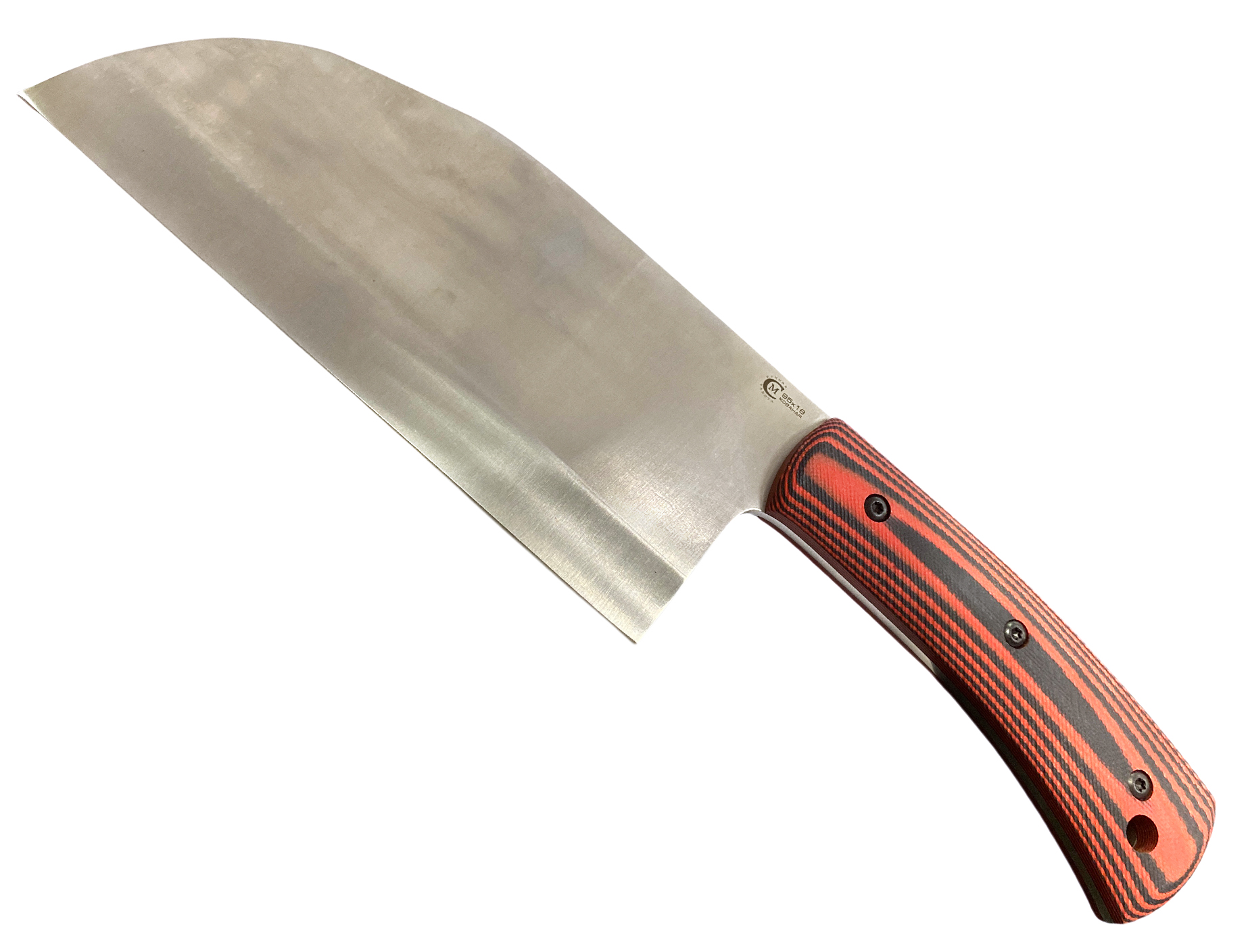 Нож ИП Семин Сербский ст.95Х18 ц.м. рук.G10 черно-красный в чехле - фото 1