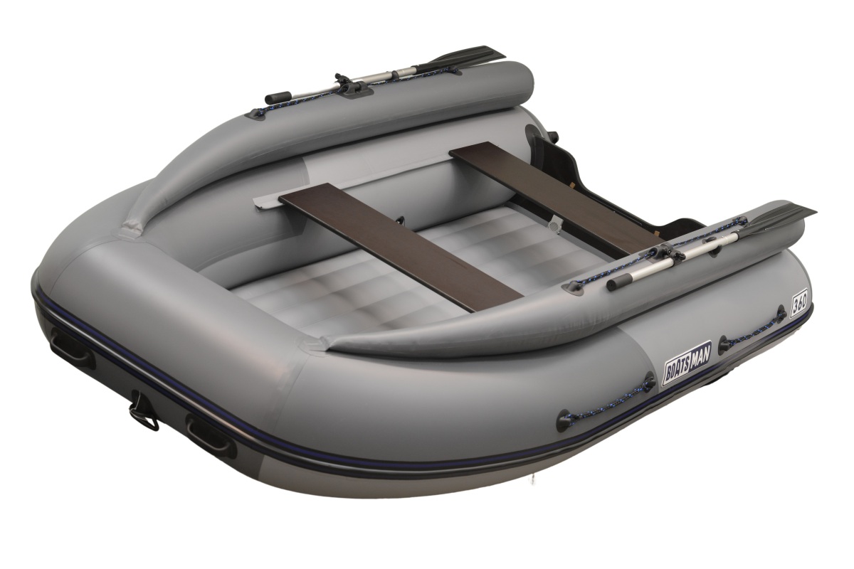 Лодка Boatsman BT360A FB НДНД надувная серо-графитовый - фото 1