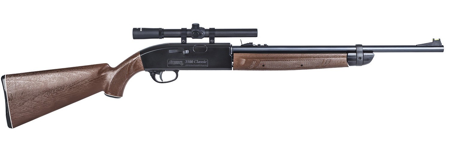 Винтовка Crosman 2100B помпа прицел 4*15 пластик 4,5мм - фото 1