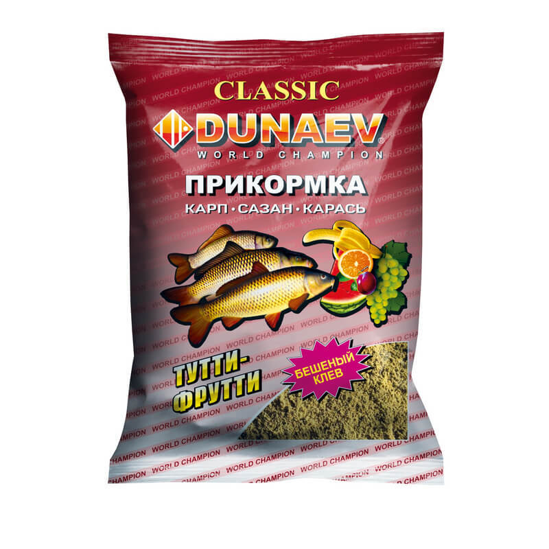 Прикормка Dunaev классика 0,9кг карп тутти-фрутти - фото 1