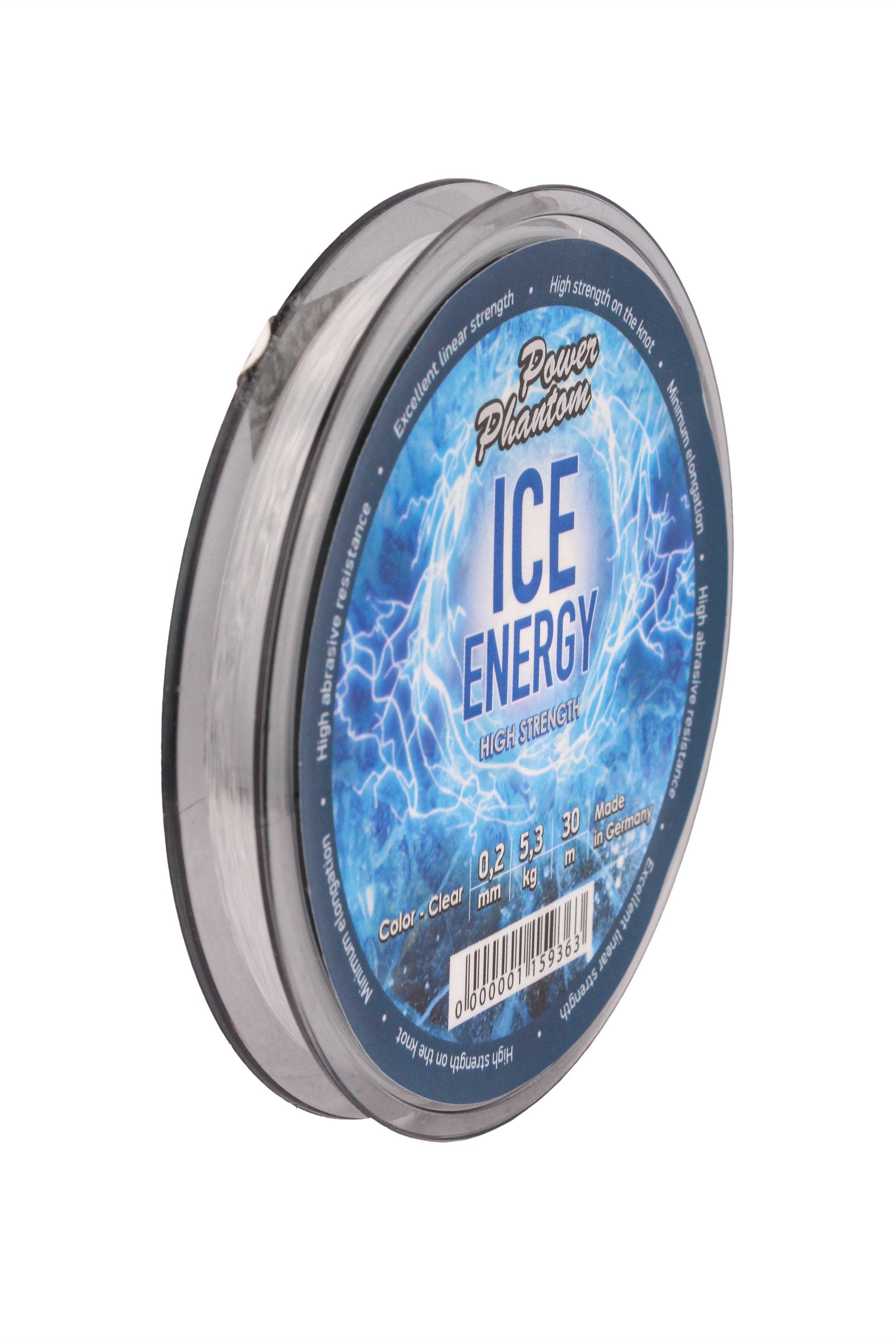 Леска Power Phantom Ice Energy clear 30м 0,14мм, 2,5кг - фото 1