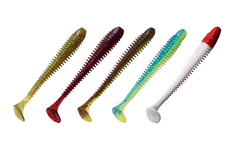 Приманка Crazy Fish Vibro worm 4'' 75-100-M120-6  - фото 1