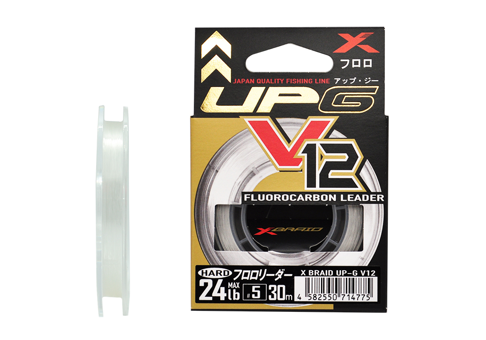 Леска YGK X-Braid UP-G Leader V12 Hard 30м 5,0/24lb - фото 1