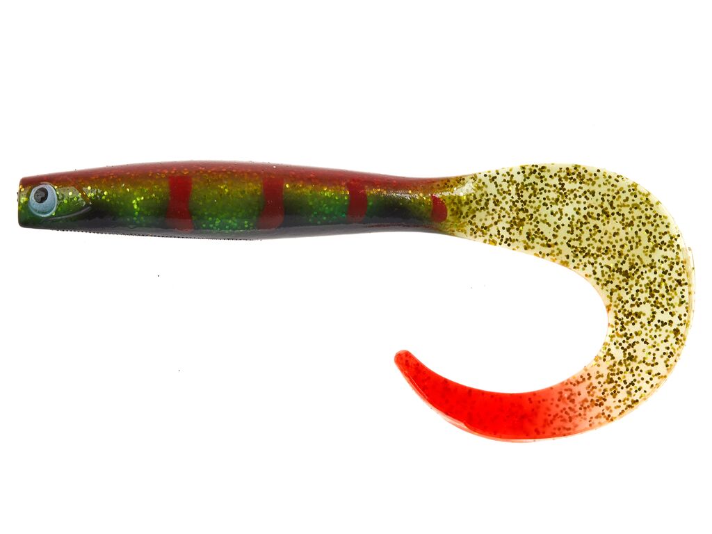 Приманка Lucky John твистер 3D BBS Series kubira fire tail 9,0in 22,86 PG27 1шт - фото 1