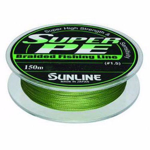 Шнур Sunline Super PE L.GRN 150м 0,128мм 6lbs 3,0кг  - фото 1