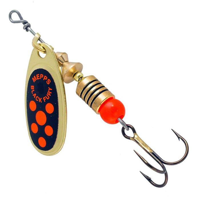 МП Блесна вращ. MEPPS Black Fury ORANGE OR №1 3,5г блистер (CCBO10013BL) MEPPS - фото 1