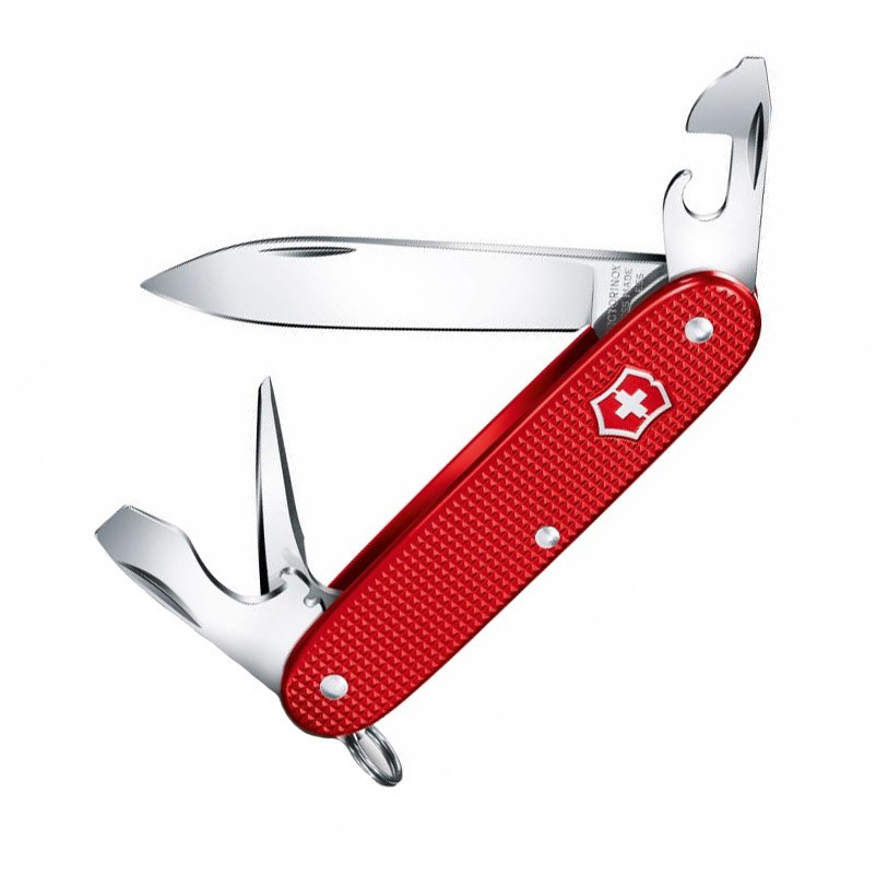 Нож Victorinox Alox Pioneer 93мм 8 функций красный - фото 1