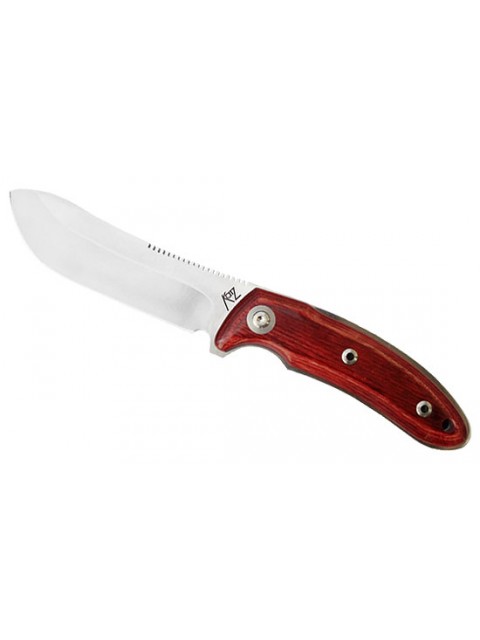Нож Katz фикс. клинок сталь AUS8A рукоять вишня - фото 1