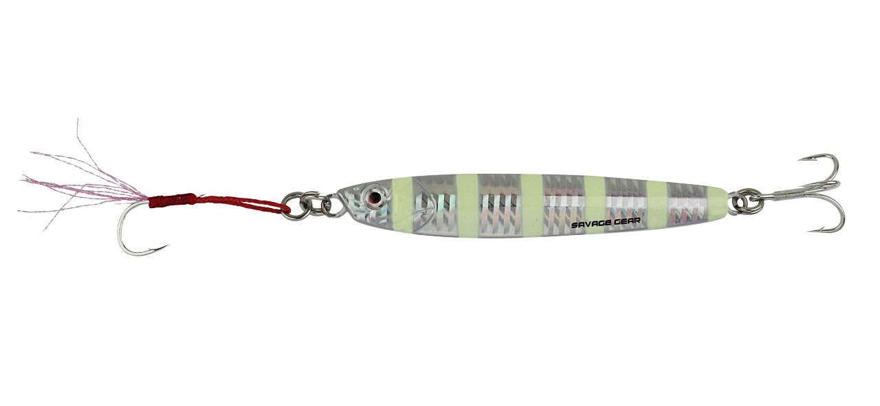 Пилькер Savage Gear 3D Slim Minnow Jig 10гр 5.9см Zebra Glow - фото 1