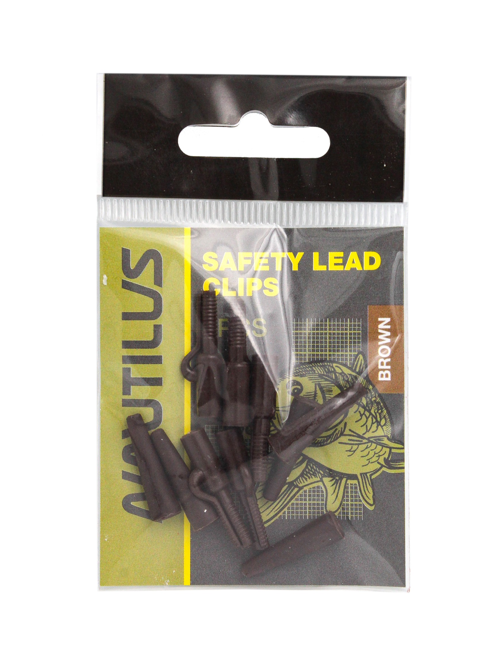 Клипса Nautilus Safety lead clips brown - фото 1