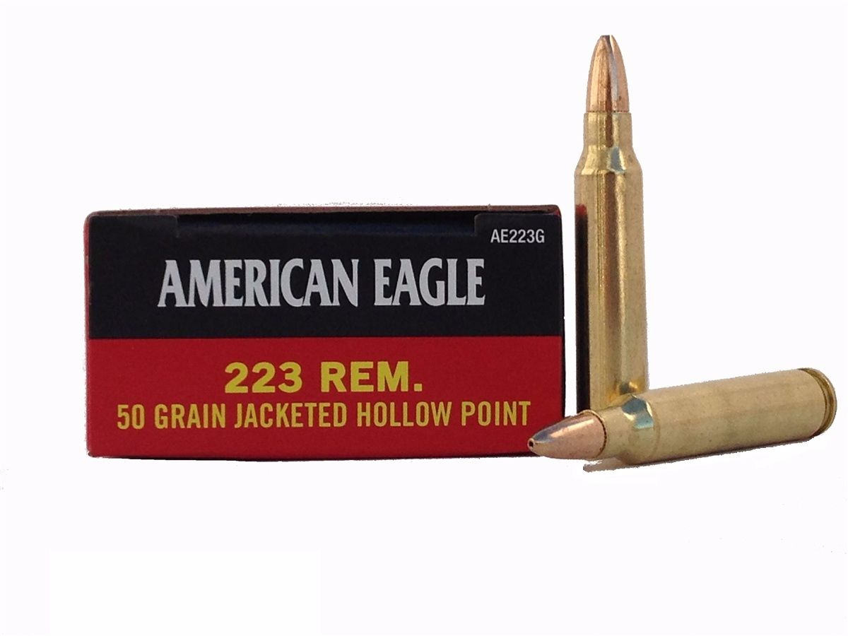 МП Патроны Federal, кал. .223 Rem. American Eagle Jacketed HP (50/3,24 гр.), а - фото 1