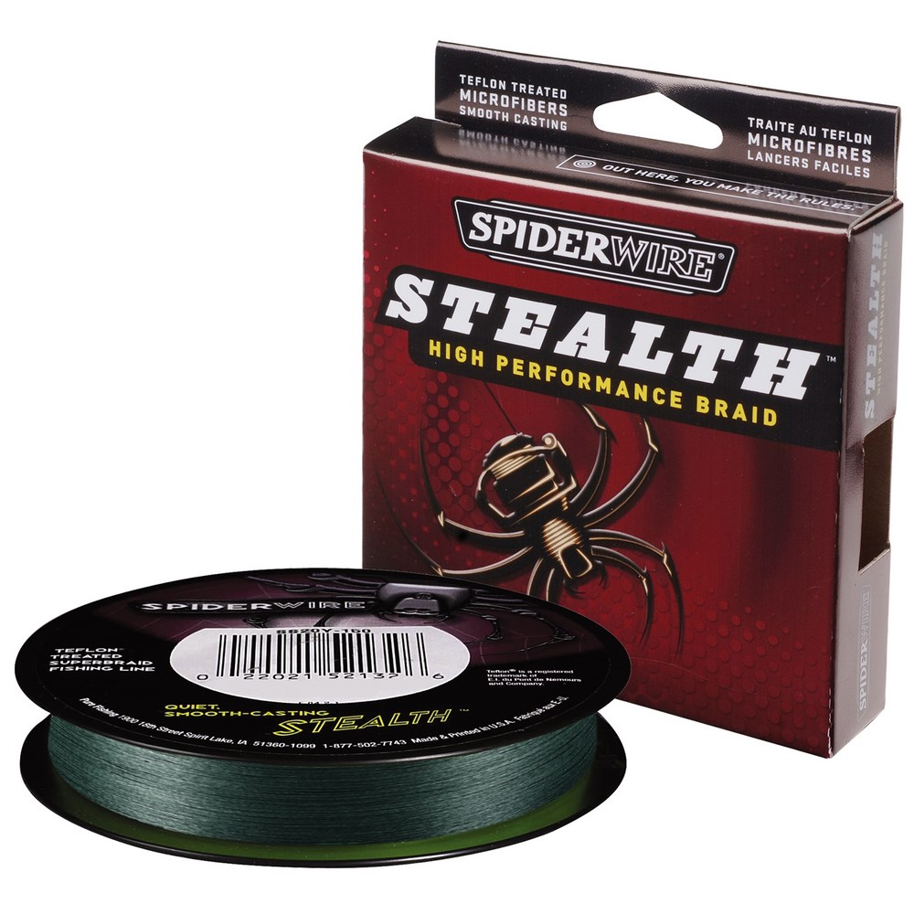 Шнур Spider wire Stelth green 137м 0,12мм  - фото 1