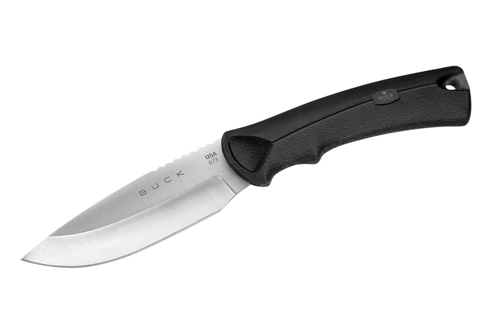Нож Buck Lite Max safety фиксированный клинок оранжевая рукоять сталь 420НС - фото 1