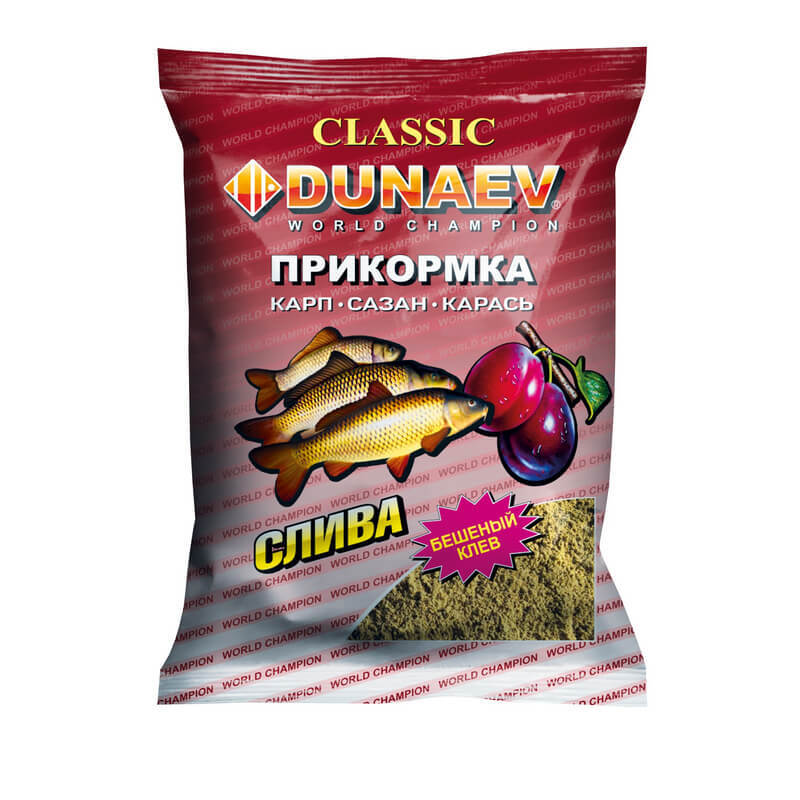 Прикормка Dunaev классика 0,9кг карп слива - фото 1