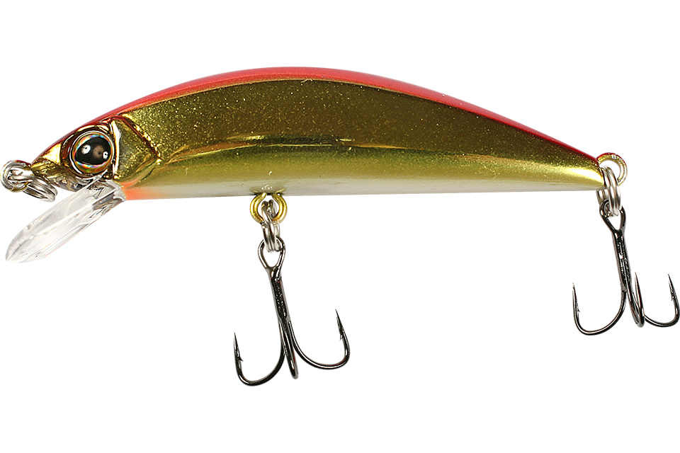 Воблер Jackall Tricoroll 47S haku red & gold - фото 1