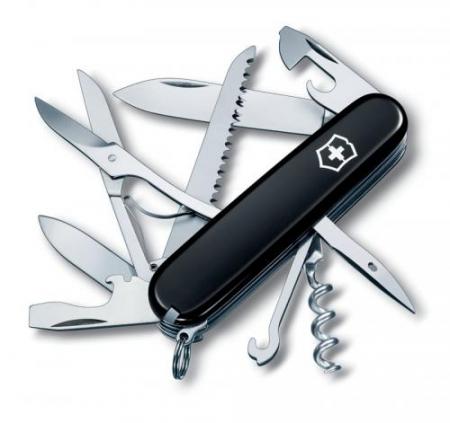 Нож Victorinox Explorer 91мм 16 функций черный - фото 1