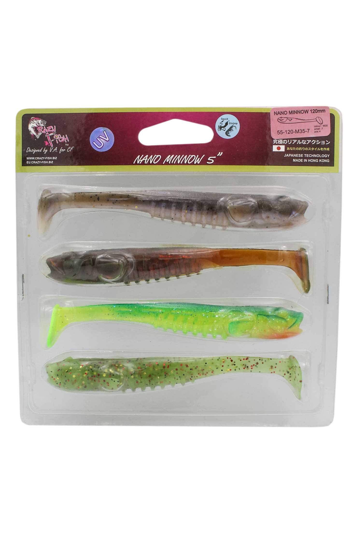 Приманка Crazy Fish Nano Minnow 5" 55-120-M35-7 - фото 1