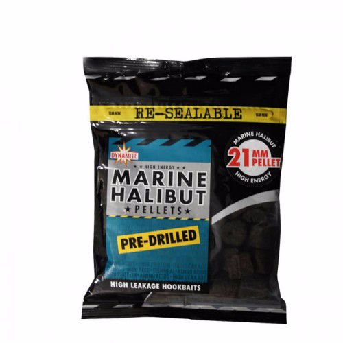 Пеллетс Dynamite Baits Marine halibut 21мм 350гр просверленный - фото 1