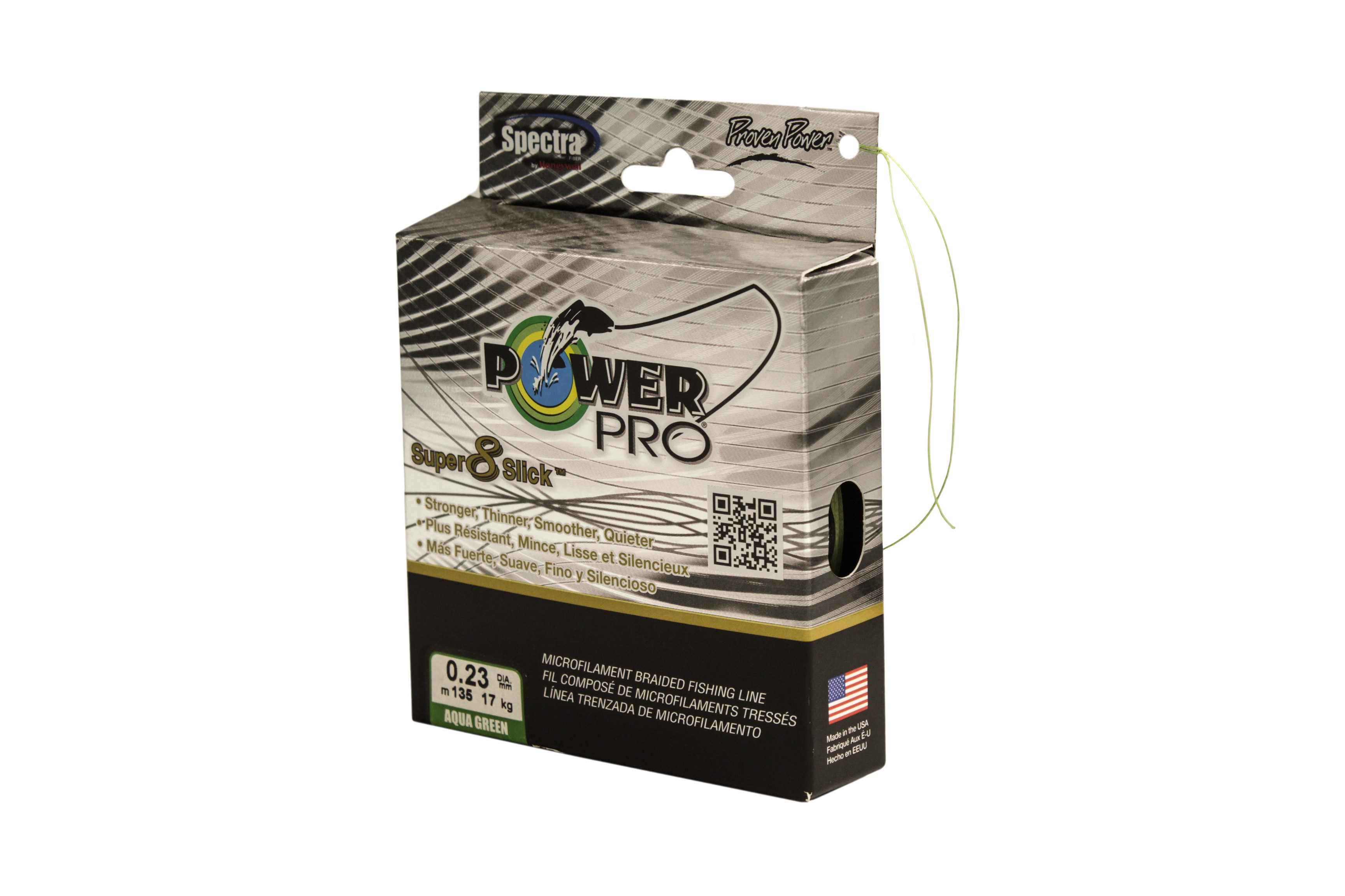 Шнур Power Pro Super 8 silck 135м 0,23мм aqua green