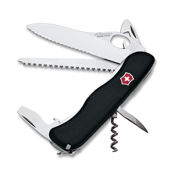 Нож Victorinox Forester One hand 111мм 14 функций черный - фото 1