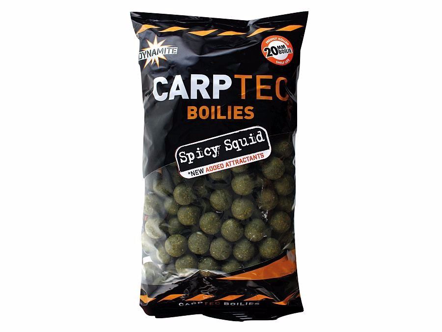 Бойлы Dynamite Baits Carp tec spicy squid 20мм 2кг - фото 1