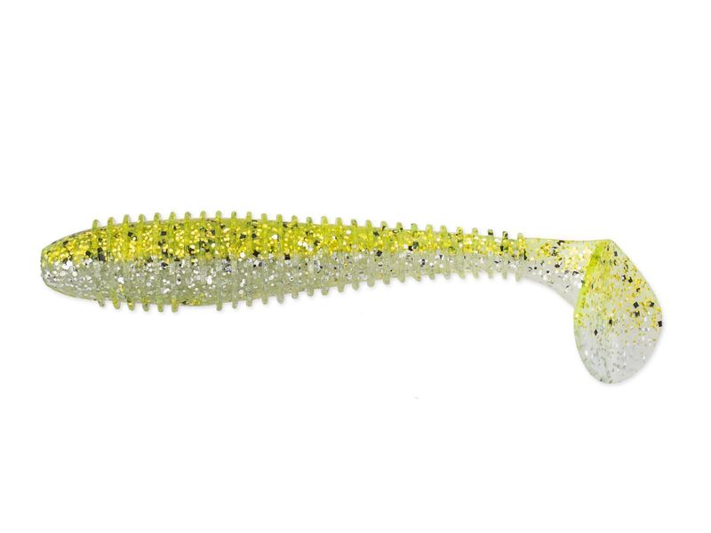 Приманка Keitech 3,3" FAT Swing Impact - Chartreuse Ice Shad - фото 1