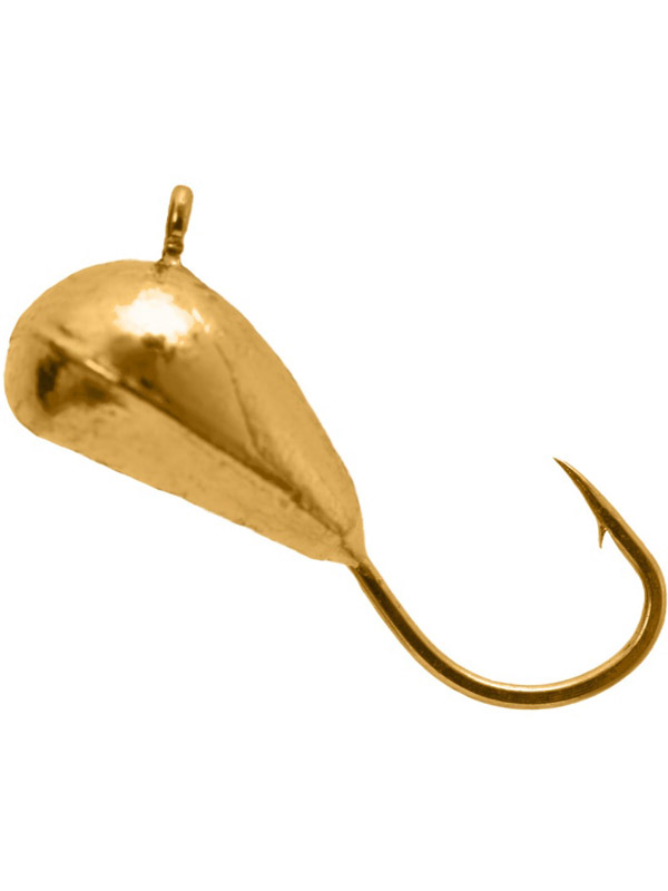 Мормышка Lumicom Лещовая вольф. 5,0мм золото 1/10 - фото 1