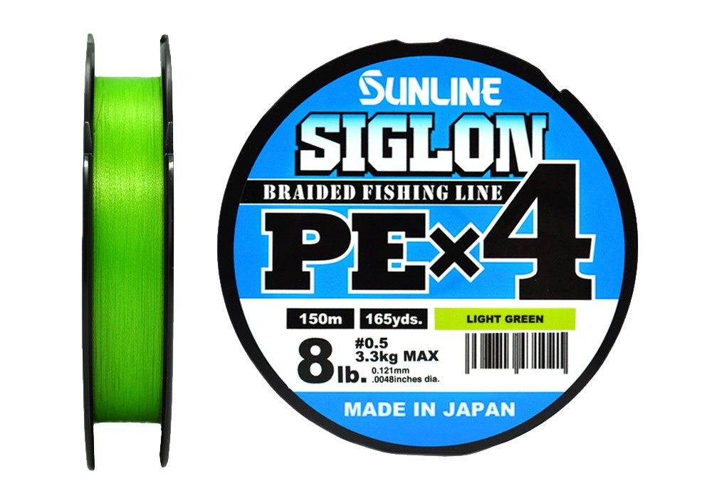 Шнур Sunline Siglon PEX4 0,5 8lb 150м Light Green - фото 1