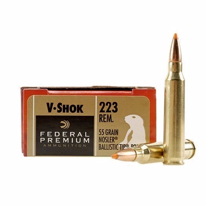 Патрон 223Rem Federal Premium Nosler Ballistic Tip V-Shok 3,56г - фото 1