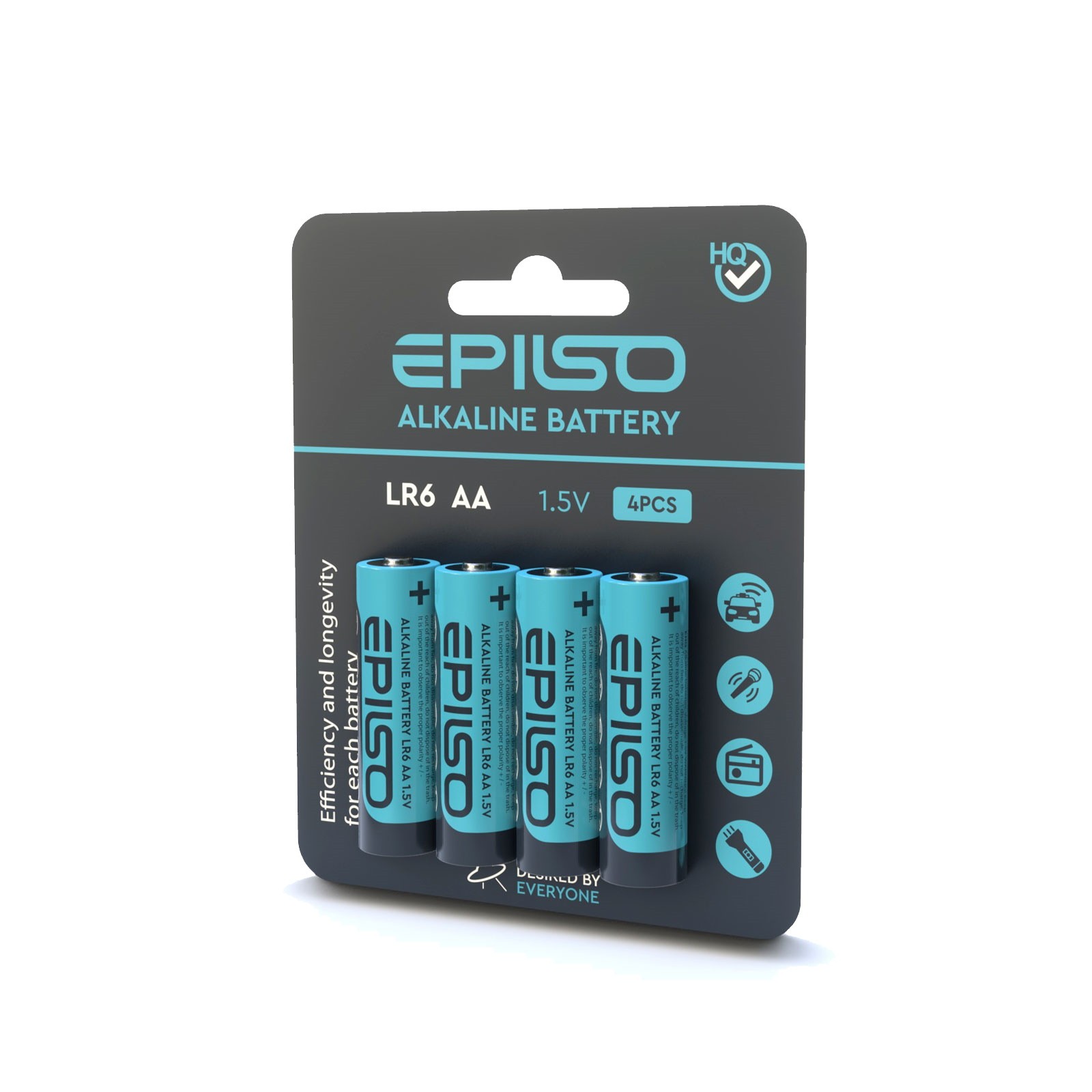 Элементы питания Epilso LR6/AA 4 Blister Card 1,5V уп.4шт - фото 1
