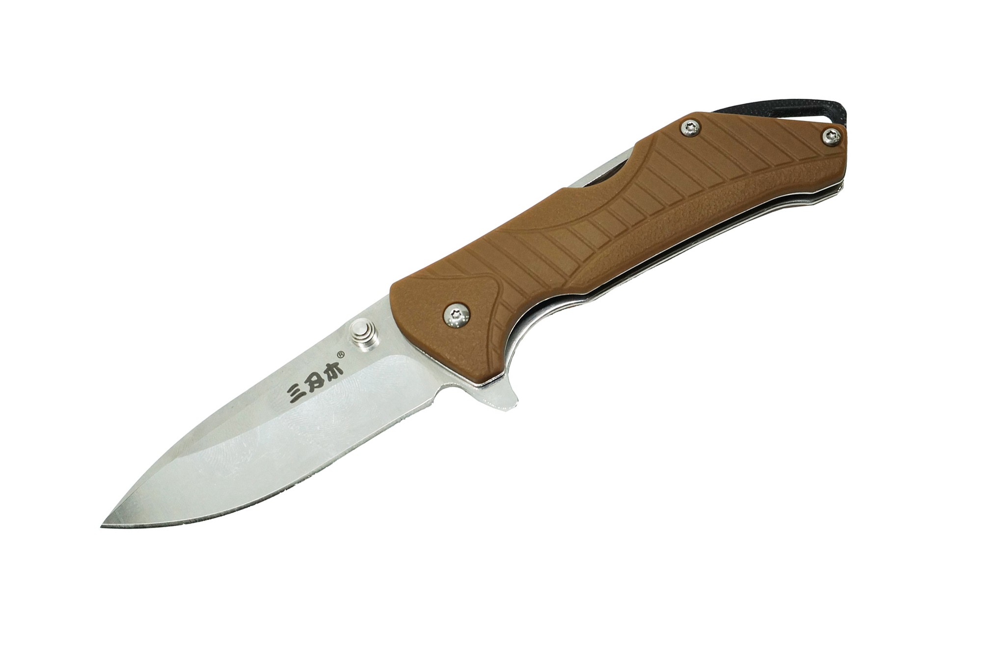 Нож Sanrenmu 7089SUX-PN-T3 складной сталь 12C27 Matte mirror desert PA66 GF - фото 1