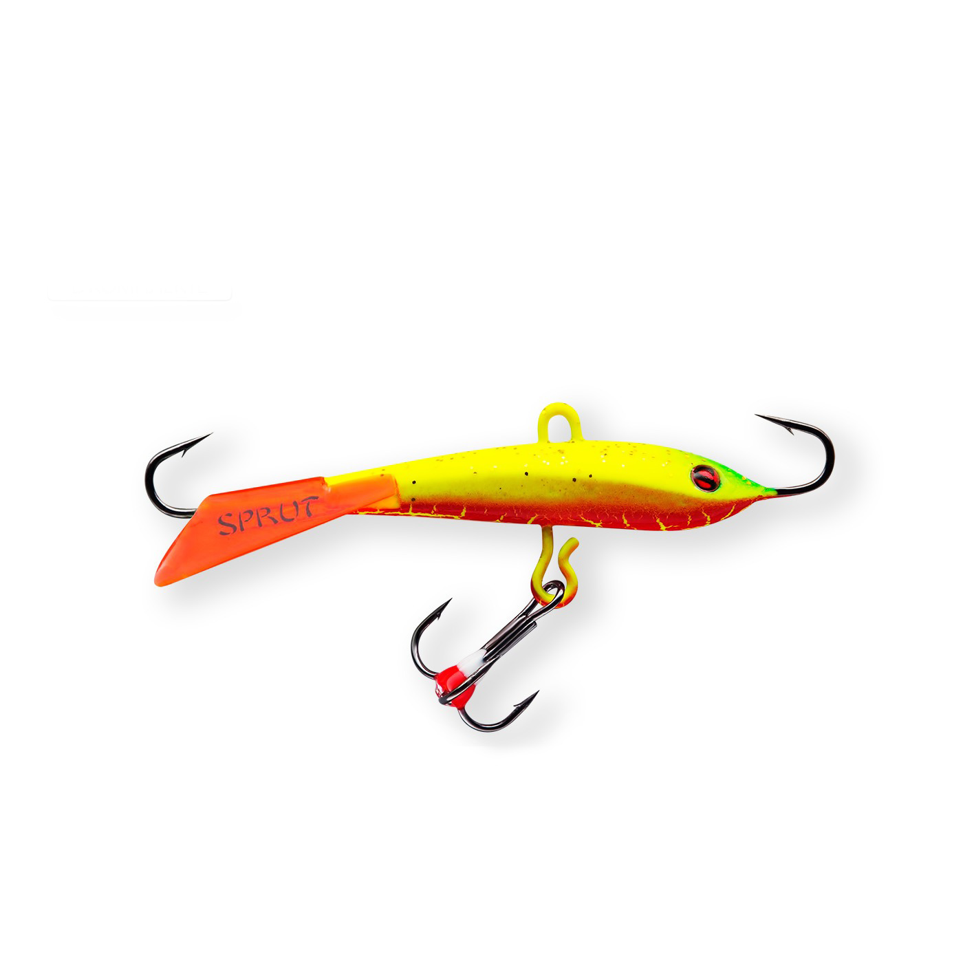 Балансир Sprut Tanpo №7 18гр 65мм RL + доп тройник с фосфорной каплей - фото 1